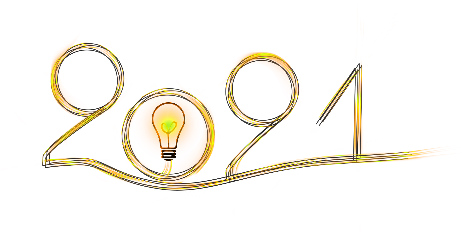 Happy New Year Colors Transparent PNG Image