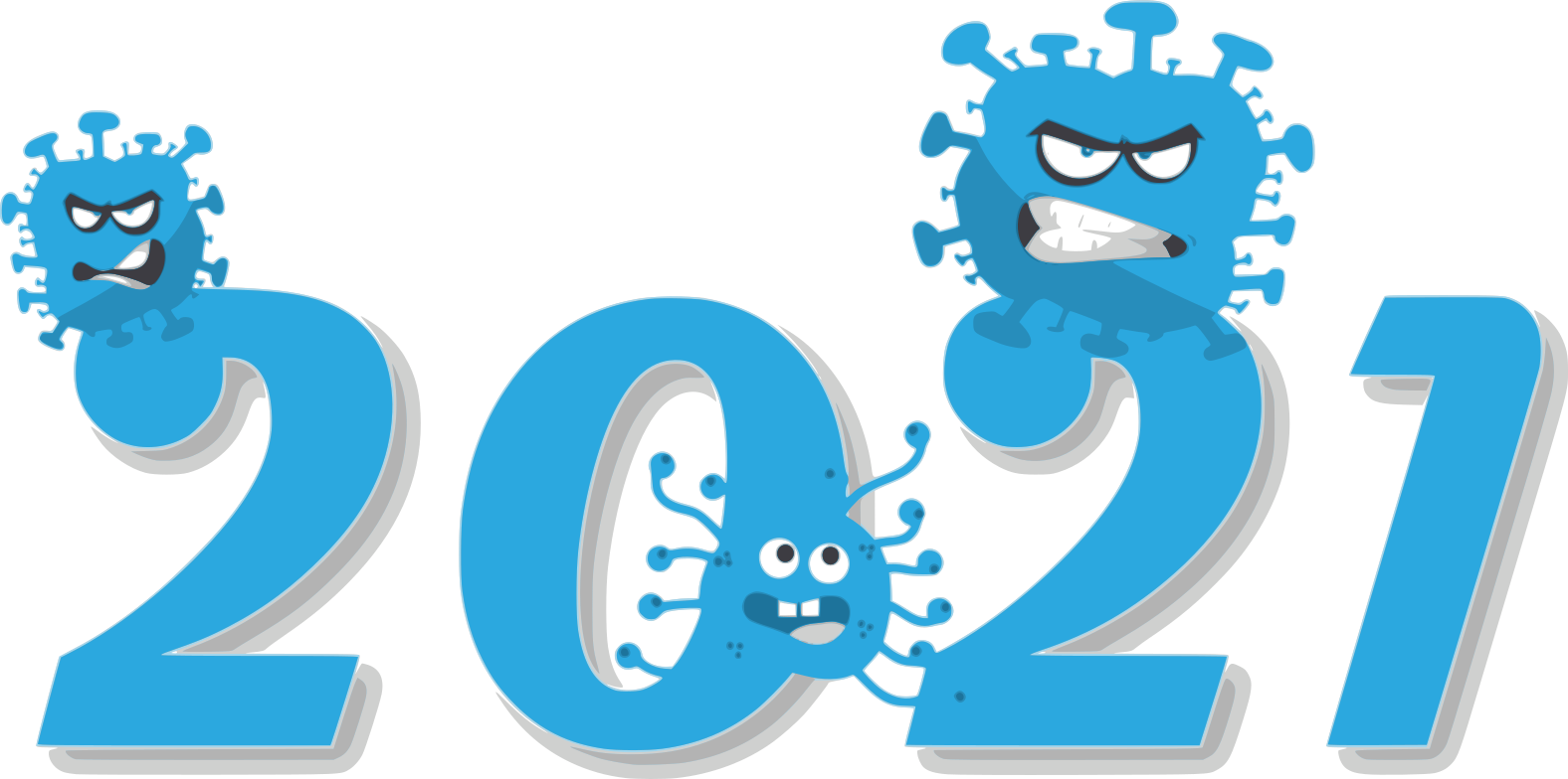 Happy Decoration New Year Transparent PNG Image