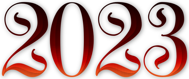 2023 Text Transparent PNG Image