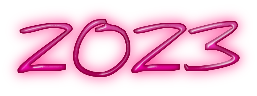 2023 Text Transparent PNG Image