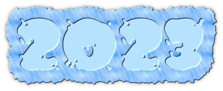 2023 Text Transparent PNG Image