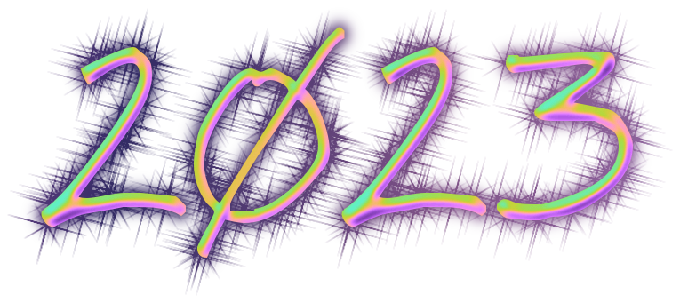 2023 Text Transparent PNG Image