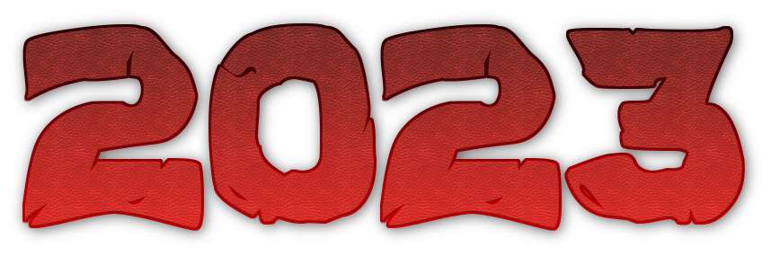 2023 Text Transparent PNG Image