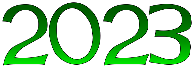 2023 Text Transparent PNG Image
