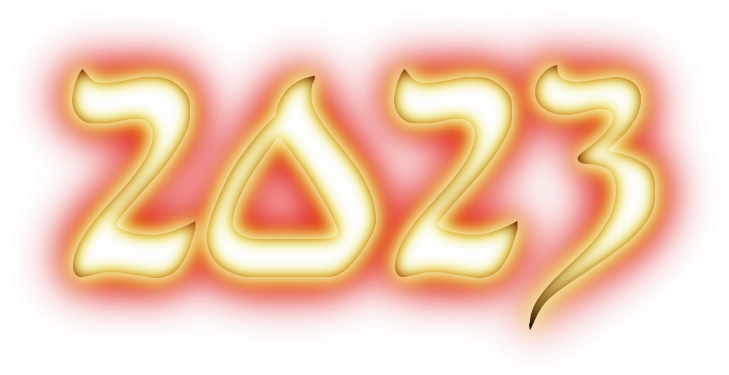 2023 Text Transparent PNG Image