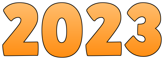 2023 Text Transparent PNG Image