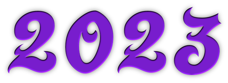 2023 Text Transparent PNG Image
