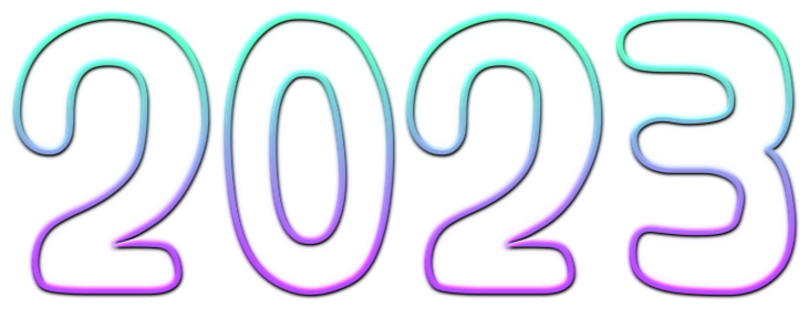 2023 Text Transparent PNG Image