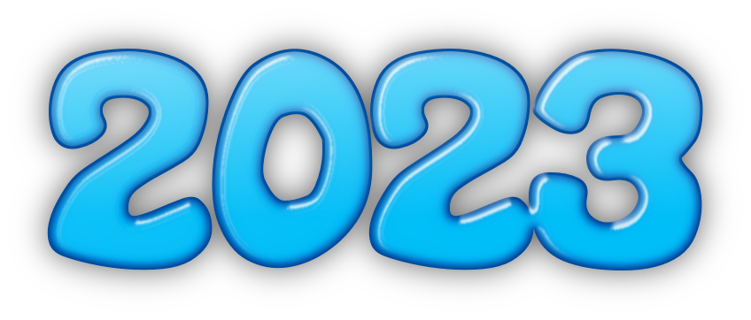 2023 Text Transparent PNG Image