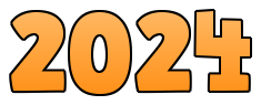 2024 Text Transparent PNG Image
