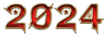 2024 New Year Transparent PNG Image