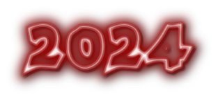 2024 New Year Transparent PNG Image