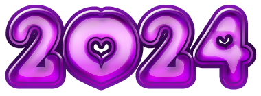 2024 Text Transparent PNG Image