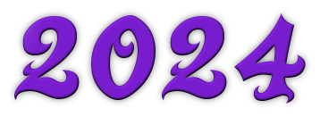 2024 Text Transparent PNG Image