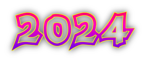 2024 Text Transparent PNG Image