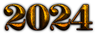 2024 Year Transparent PNG Image