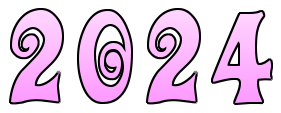 2024 Year Transparent PNG Image