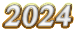 2024 Year Transparent PNG Image