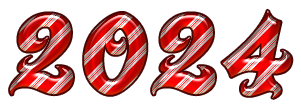 2024 Text Transparent PNG Image