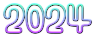2024 New Year Transparent PNG Image