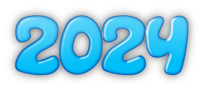 2024 Text Transparent PNG Image