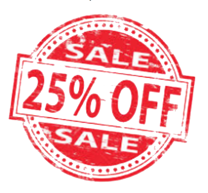 25 percent Off Transparent PNG Image