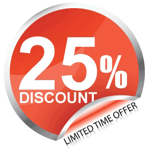 25 percent Off Transparent PNG Image