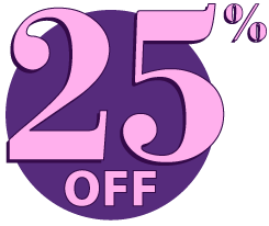 25 percent Off Transparent PNG Image