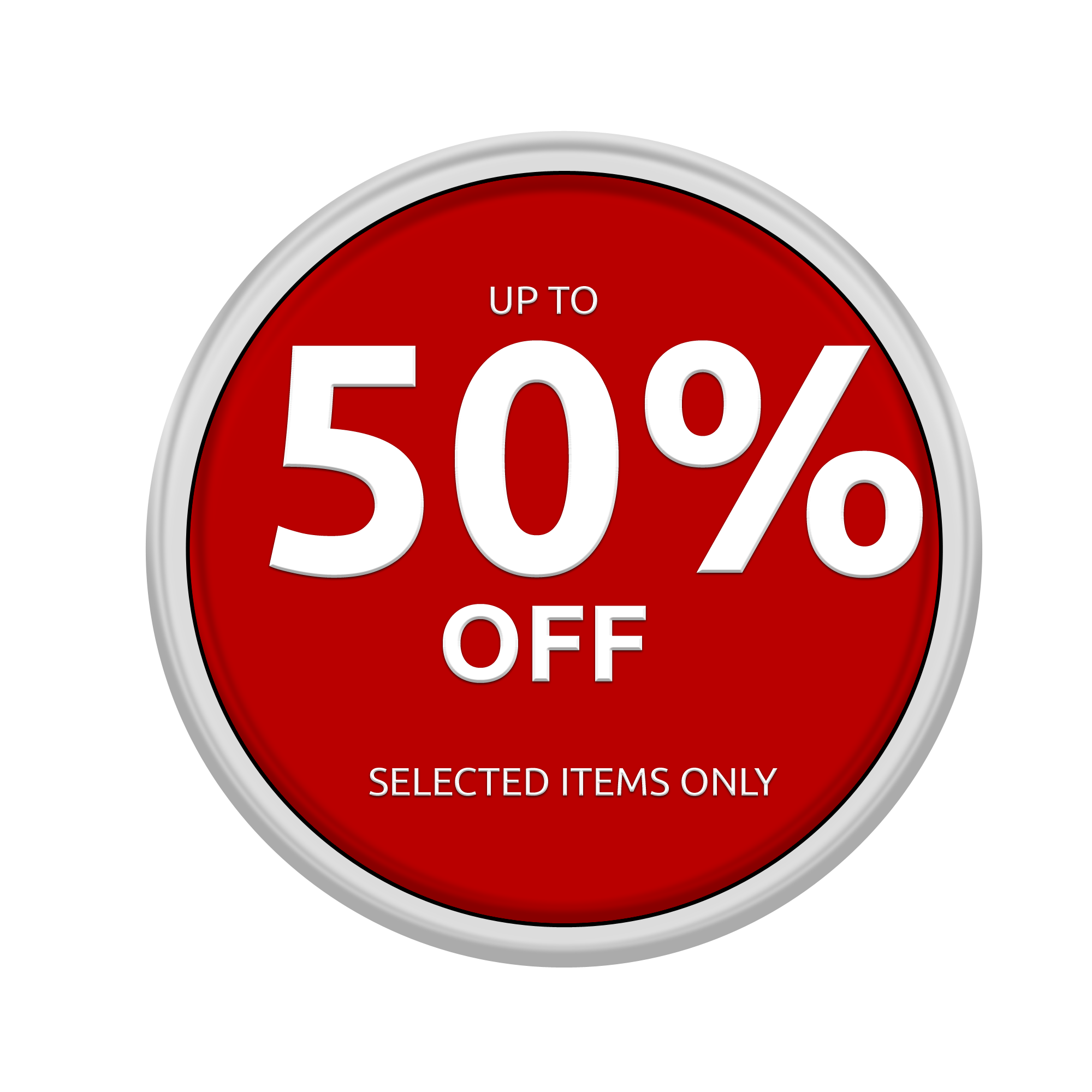 50 percent Off Transparent PNG Image