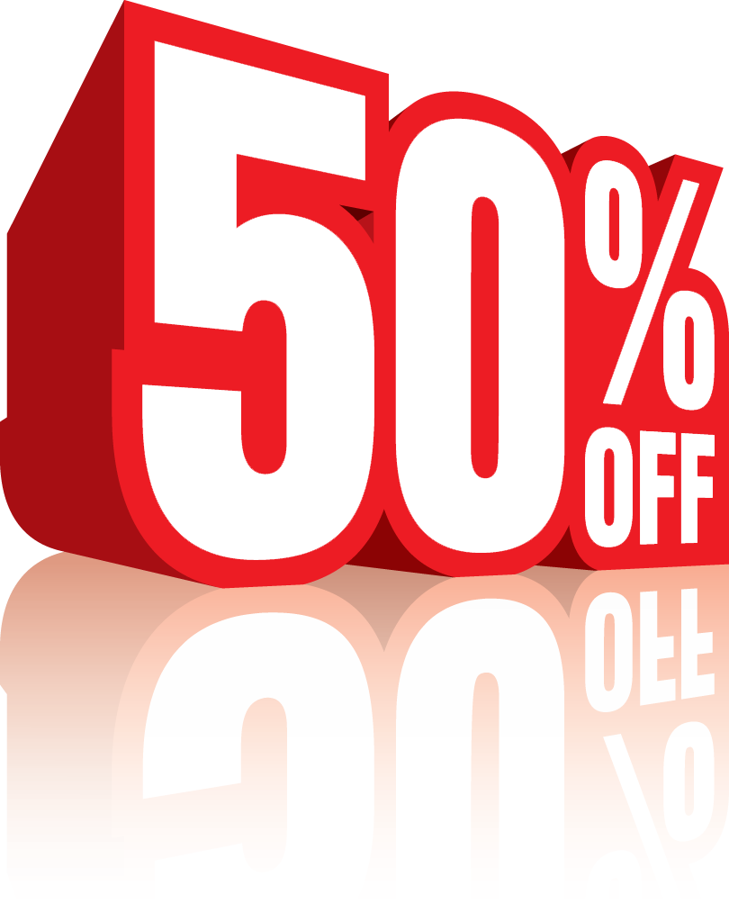 50 percent Off Transparent PNG Image
