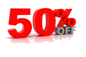 50 percent Off Transparent PNG Image