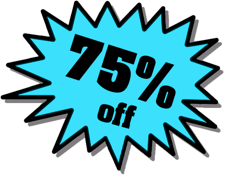 75 percent Off Transparent PNG Image