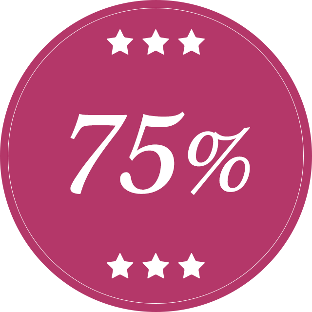 75 percent Off Transparent PNG Image