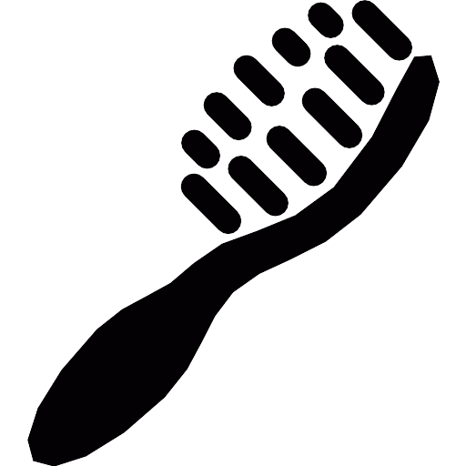 Hair Black Brush Transparent PNG Image