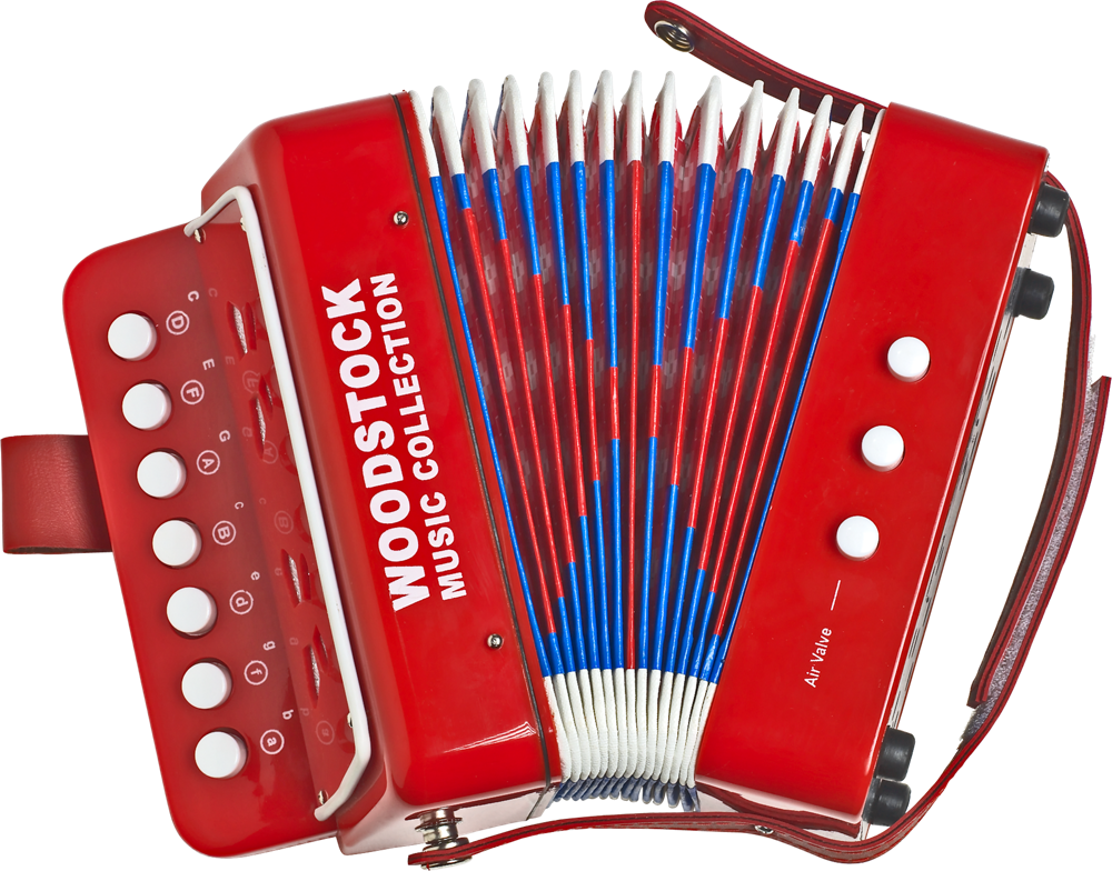 Red Accordion Transparent PNG Image