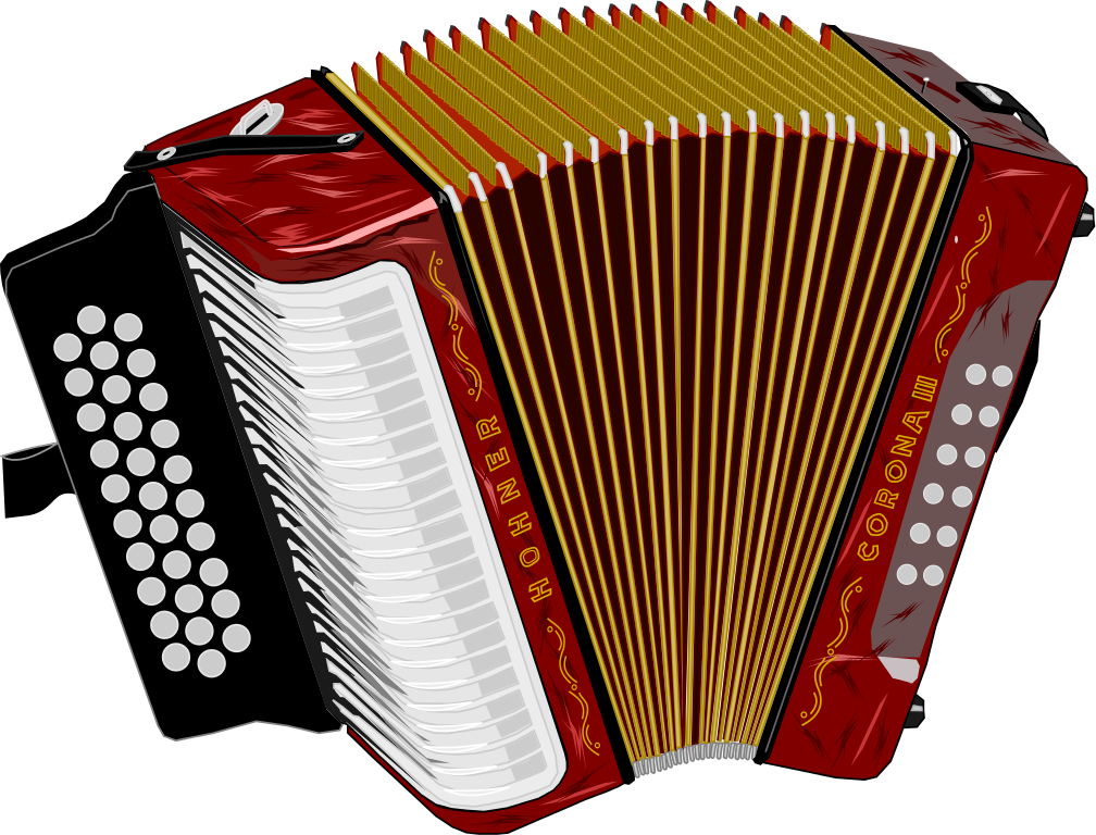 Red Accordion Transparent PNG Image