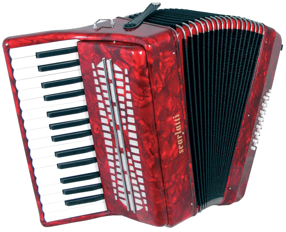 Pic Red Accordion Transparent PNG Image