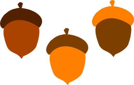Vector Acorn Transparent PNG Image