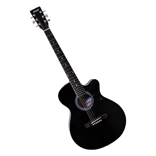 Guitar Acoustic Vector Black Transparent PNG Image