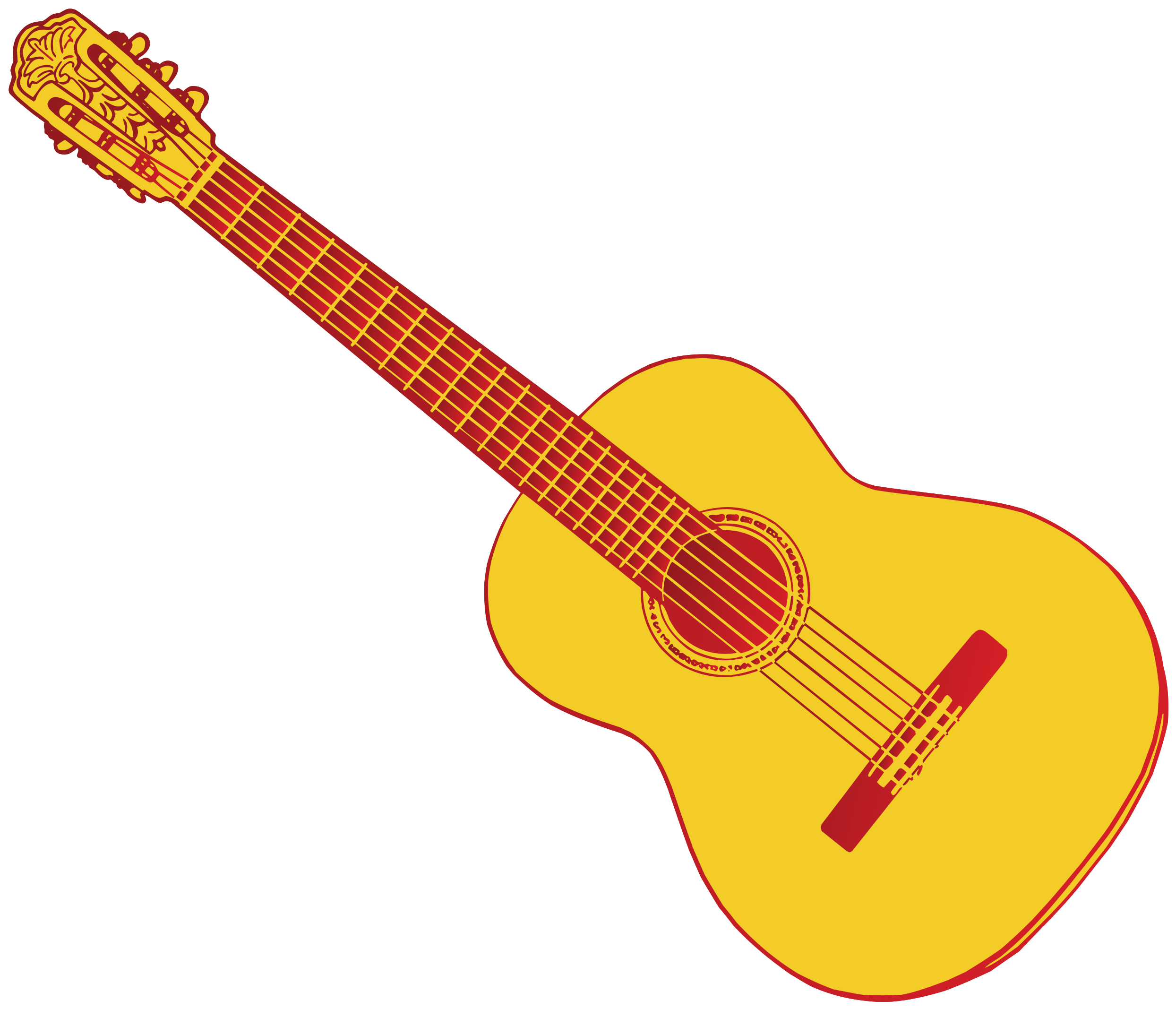 Guitar Acoustic Vector Transparent PNG Image