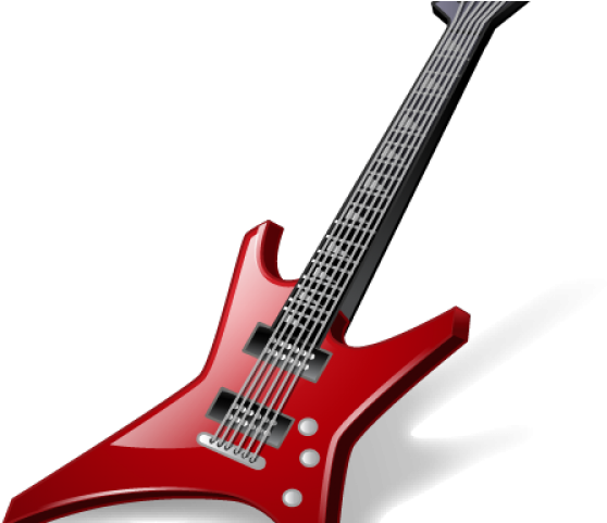 Guitar Acoustic Red Transparent PNG Image
