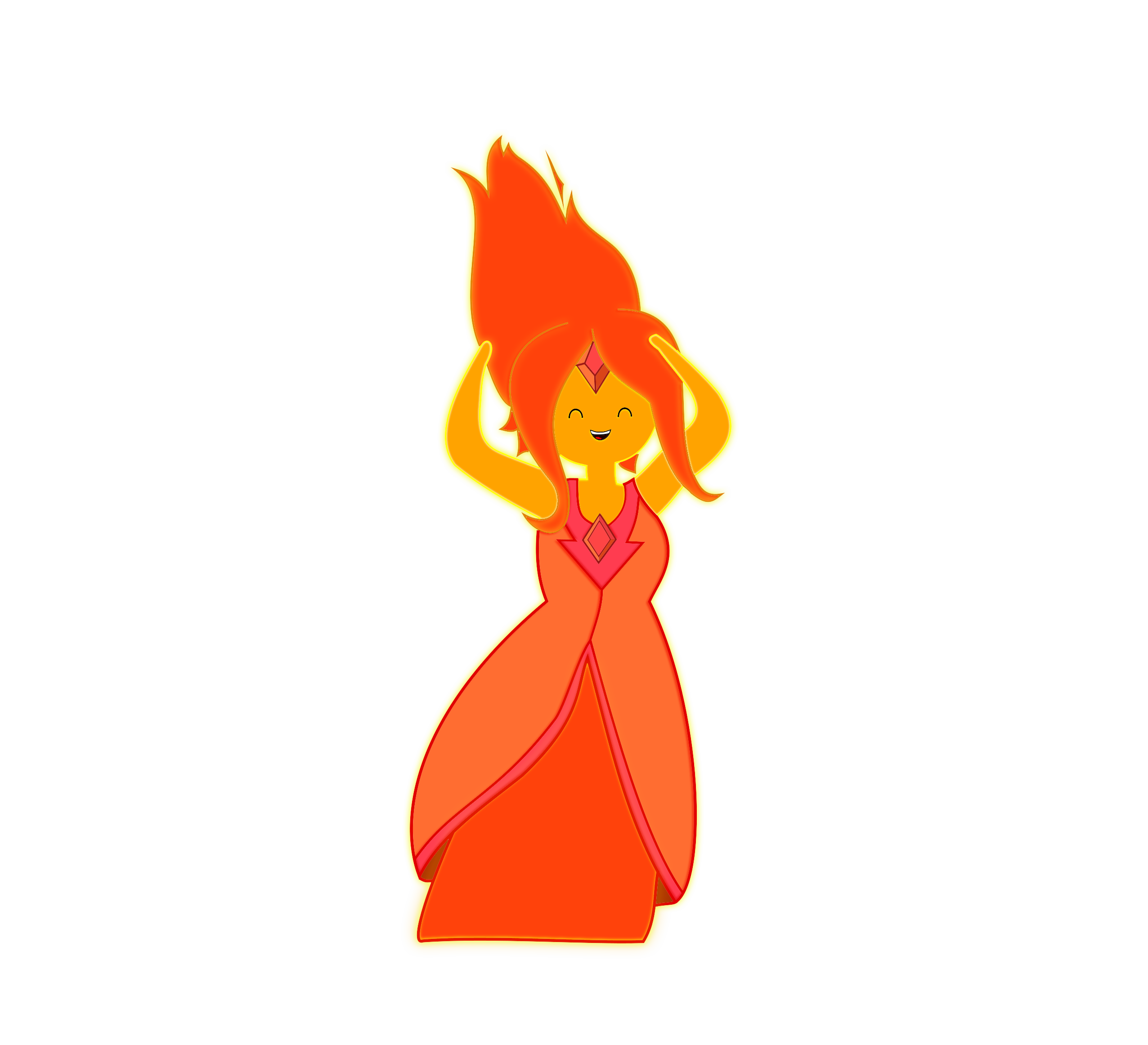 Princess Flame Adventure Time Transparent PNG Image