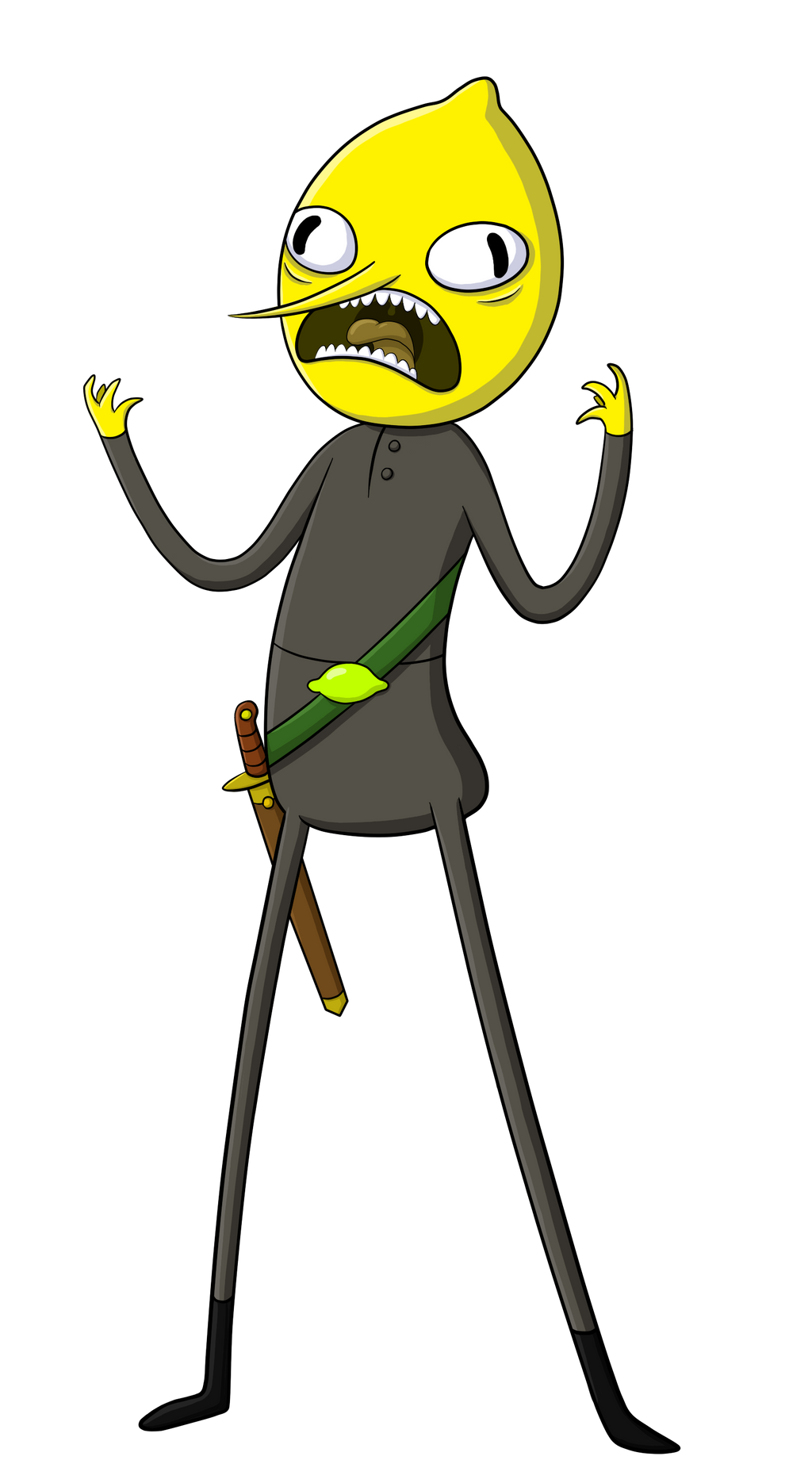 Lemongrab Adventure Time Transparent PNG Image