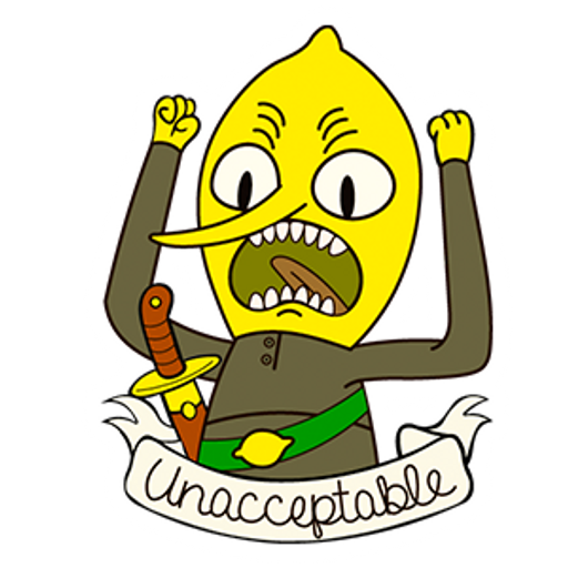 Lemongrab Adventure Time Transparent PNG Image