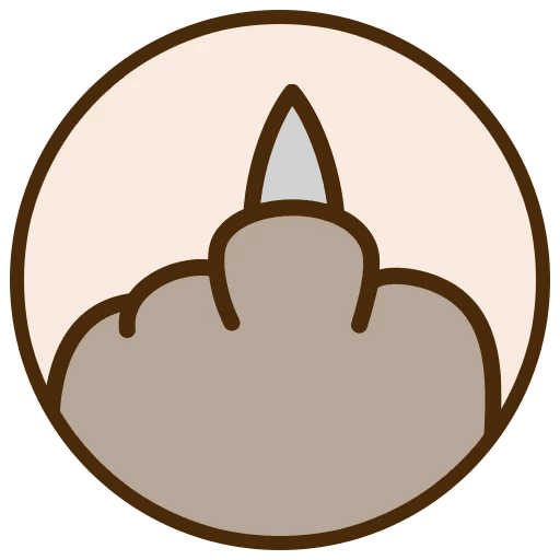 Telegram Sticker Pusheen Line Circle Frame Transparent PNG Image