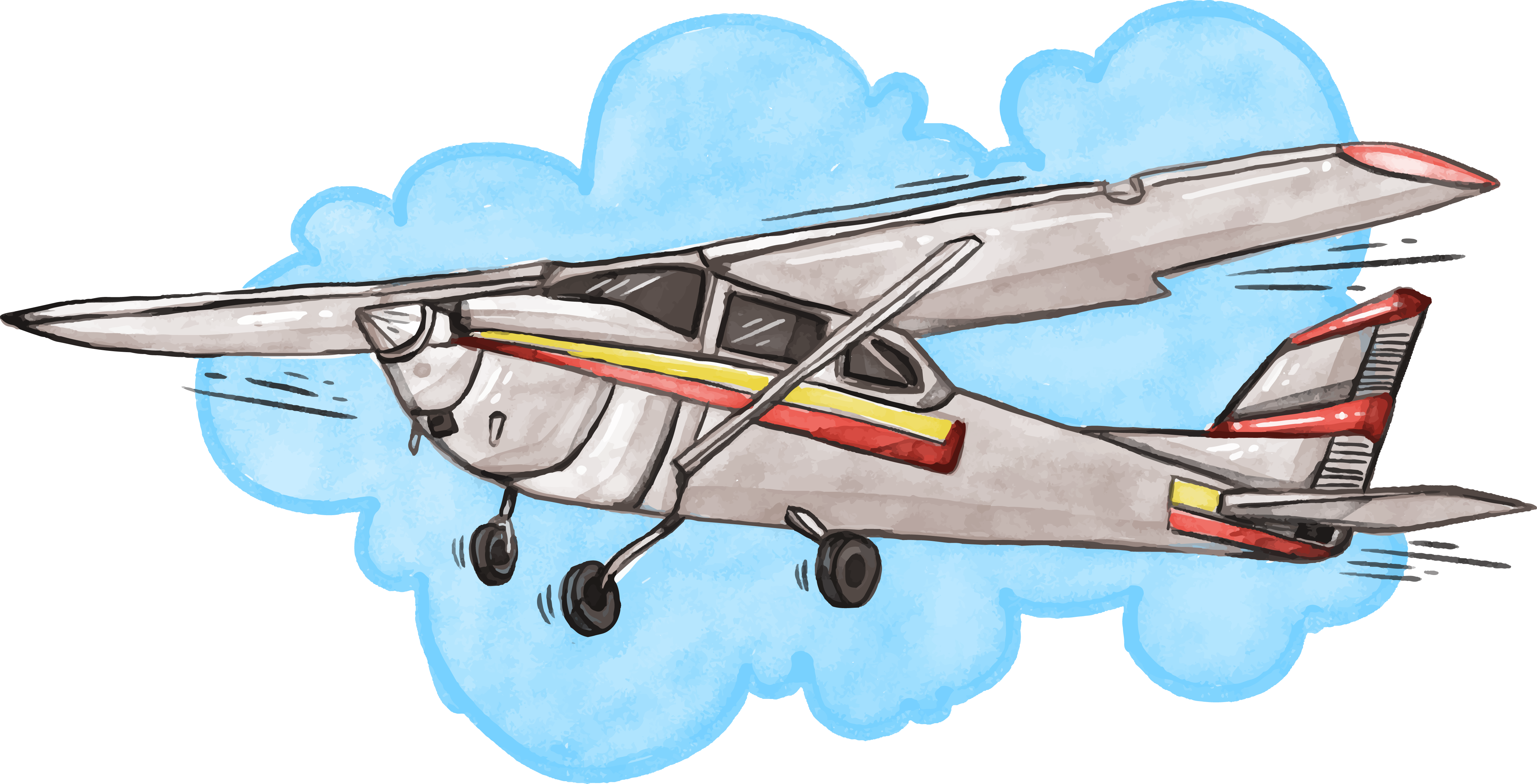 Flight Airplane Cessna 152 Sky Transparent PNG Image