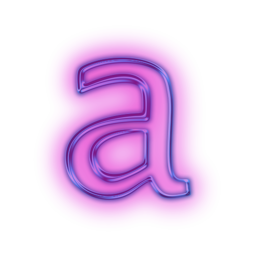 Alphabet Neon Transparent PNG Image