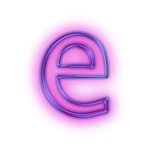 Alphabet Neon Transparent PNG Image