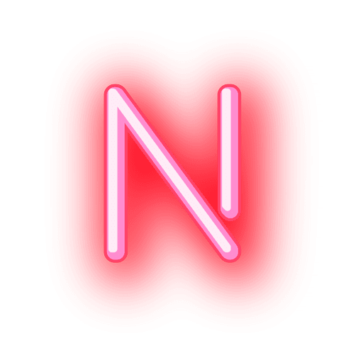 Pink Alphabet Neon Transparent PNG Image