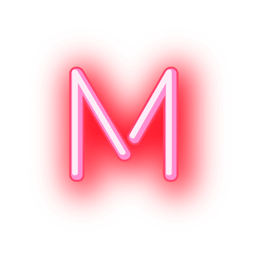 Alphabet Neon Transparent PNG Image